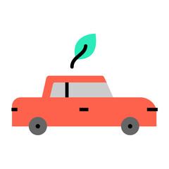 eco friendly car icon	