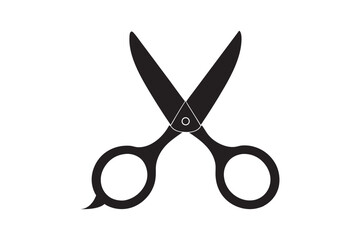 Silhouette of scissors vector art illustration1.eps