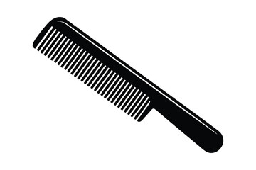 Silhouette of comb vector art illustration1.eps