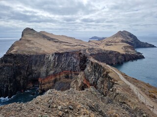 Dramatic Cliffs of Ponta de São Lourenço, Madeira Island, Portugal