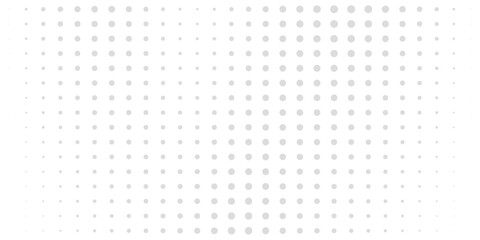 Halftone gradient. Dotted gradient, smooth dots spraying and halftones dot background seamless horizontal geometric pattern vector template set
