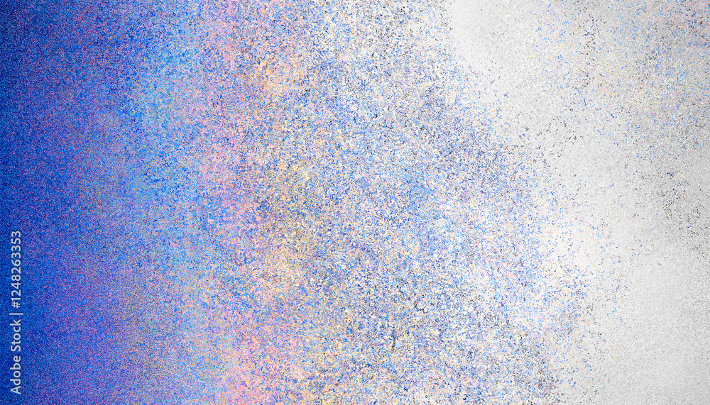 Poster Abstract blurred grainy gradient background . Colorful digital grain soft noise effect pattern. Lo-fi multicolor vintage retro. VHS Glitch cloudy
