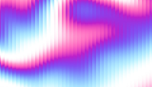 Fractal Glass Gradient Texture. Reed vertical lines patterned glass, overlay with transparent background. Universal blue purple background stylish gradient