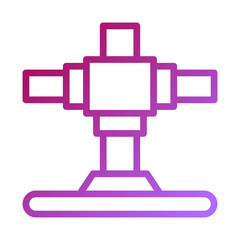 Irrigation System Icon Gradient Vector Design