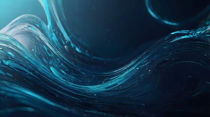 Abstract Blue Wave Background for Modern Art