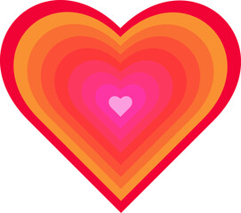 Happy Valentines web banner. Modern abstract art design with heart and geometric shapes.