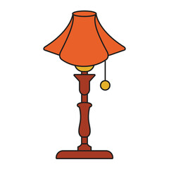 Obraz premium Night Lamp Illustration