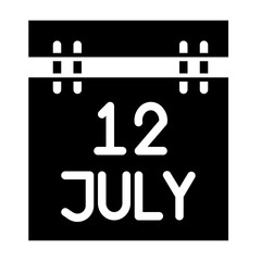 National Cooperative Day glyph icon