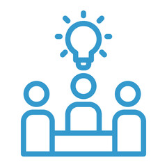 discuss ideas color icon