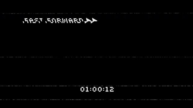 Fast Forward Film overlay with apha channel background