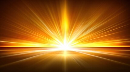 Obraz premium Radiant Sunrise with Rays of Light in Warm Golden Hues