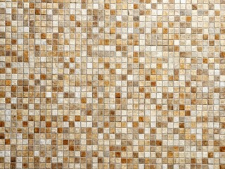 Neutral Mosaic Wallpaper Texture Background - Right-Aligned Copy Space for Design
