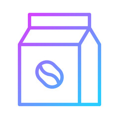 Minimalist Coffee Package Gradient Illustration