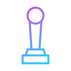 Gradient Trophy Icon Symbol Award Illustration