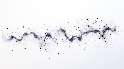 Fototapeta premium Technology graph on a white background, analyzing business and stocks.