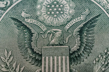 Porträt auf der 1 US Dollar Banknote