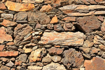 yellow beige sand color stone brick vertical wall
