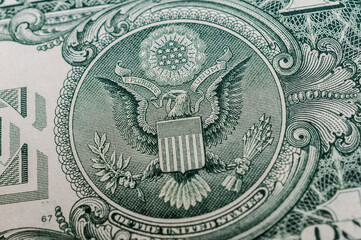 Portr&auml;t auf der 1 US Dollar Banknote