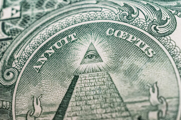 Porträt auf der 1 US Dollar Banknote
