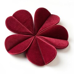 Velvet Red Clover on a white background
