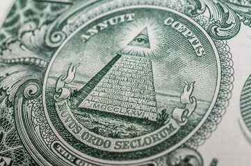 Porträt auf der 1 US Dollar Banknote