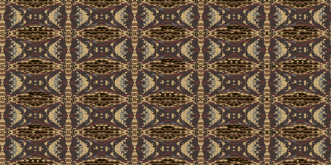 Seamless ornament with ethnic motif. Vintage seamless color pattern. Vector illustration