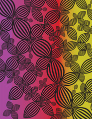 Seamless floral vector pattern with spring blossoms for textile design