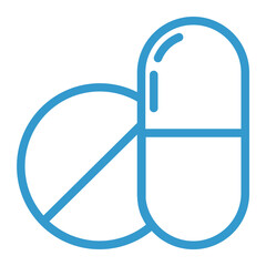 marijuana pills color icon