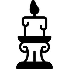 Candle glyph icon