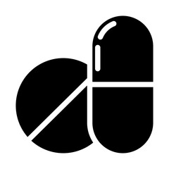 marijuana pills solid icon