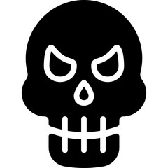 Skull glyph icon