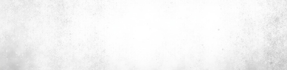 Subtle light gray halftone dots fade to white, distressed grunge effect, panoramic, overlay, background, gradient