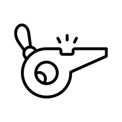 A sports whistle used for signaling in games and activities