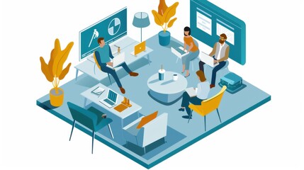 Remote Work Productivity Seminar with Experts Sharing Strategies for Maintaining Balance and Communication in Virtual Environment