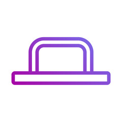 Modern Mailbox Icon with Purple Gradient Design