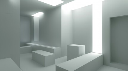 empty white room
