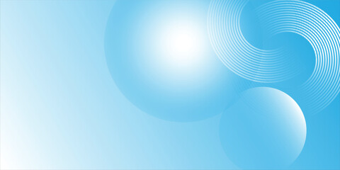 Abstract blue modern background with circle elements.