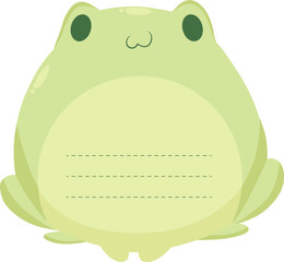 Cute Frog Animal Paper Notes 