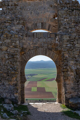 Obraz premium Caliphate gate, Gormaz Castle, 10th century, Gormaz, Soria, Autonomous Community of Castile, Spain, Europe