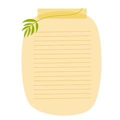 notebook with leaves