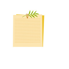 blank note paper