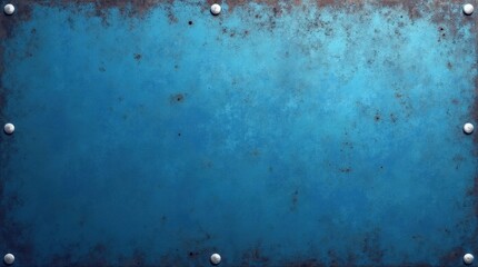 Brushed and Weathered Blue Steel Texture