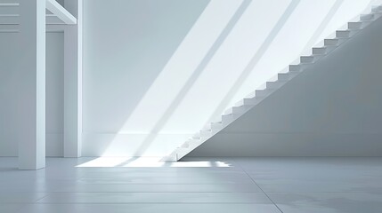 Obraz premium empty white room