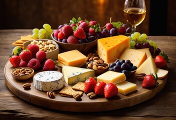 vibrant close assortment colorful tempting snacks displayed beautifully, appetizer, bright, crunchy, culinary, combination, cuisine, decoration, dessert