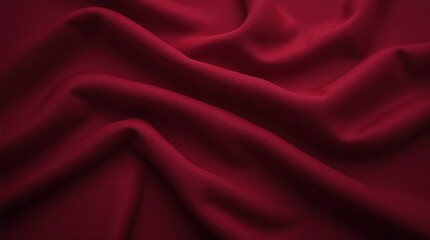 Elegant Deep Burgundy Silk Fabric Texture