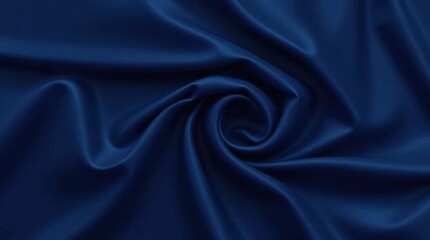 Obraz premium Smooth Elegant Navy Blue Fabric with Reflective Highlights