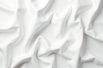 Fototapeta premium Wrinkled white cotton fabric, seamless texture , texture, seamless