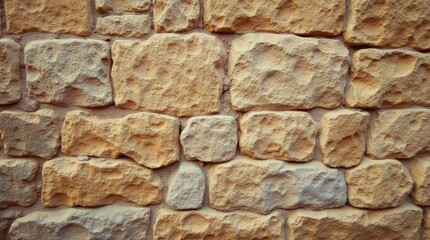 Fototapeta premium Aged Rustic Brown Stone Wall Texture