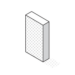 アイソメトリック_立体的でシンプルなアルファベットI