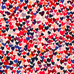 seamless background with hearts 